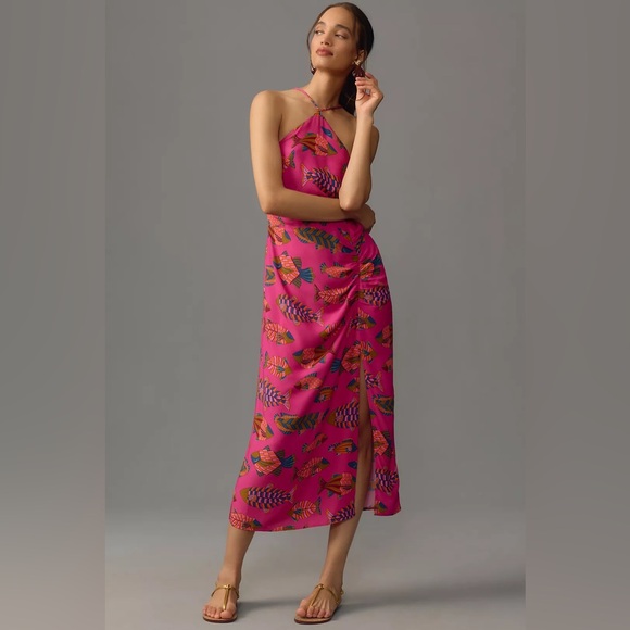 FARM Rio Dresses & Skirts - Farm Rio Halter Slim Midi Dress